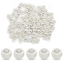 Koraliki Dystansowe, Przekładki, Stop Metalu, Owalne, w Stylu Tybetańskim, Srebro, 6x7mm, 100szt (13WB32064)