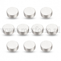 Mocne Magnesy Okrągłe do Rękodzieła, na Lodówkę i do Biura, 8x2.5mm, 10szt (13WB31385)