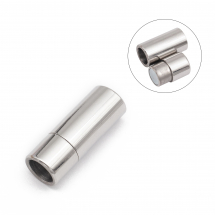 Застібка Магнітна Нержавіюча Сталь Колонка, 12х7мм, Отвір 5мм, (13WB31534)