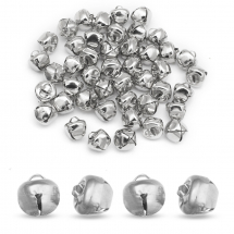 Wisiorki Zawieszki Żelazne Dzwoneczki, do Rękodzieła i Biżuterii, Platyna, 13x12.5mm, Otwór 4.5x3mm, 50szt (13WB31636)