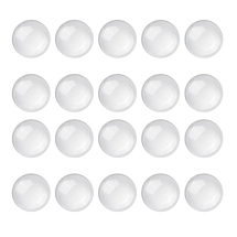 Kaboszony Szklane, do Rękodzieła i Biżuterii, Okrągłe, Przezroczysty, 20x8.5-10mm, 100szt (13WB31728)