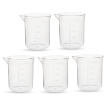 Miarka do Odmierzania Cieczy, 100ml, Plastik, Przezroczysty, 5.9-6.1x6.7cm, 50szt (13WB32331)