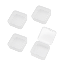 Pojemnik, Organizer na Koraliki, Perełki i Akcesoria, Plastikowy, 4.5x4.5x2cm, Wewnątrz 4.1x4.1cm, 100szt (13WB32303)