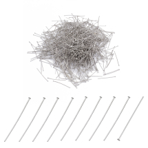 Szpilki Gwoździe Jubilerskie, Stal Nierdzewna, Płaska Czapka, 30x0.7mm, 1000szt (13WB32977)