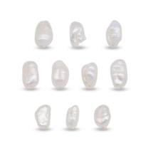 Perły Naturalne Keshi, Owalny do Biżuterii, Beżowy, 7-9x4-6x4-5.5mm, 10szt (13WB32811)