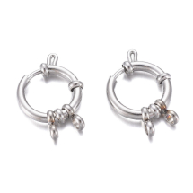 Zapięcie Kółko Sprężynowe, Stal Nierdzewna, 16x2.5mm, Otwór 2.5mm, 2szt (13WB33046)