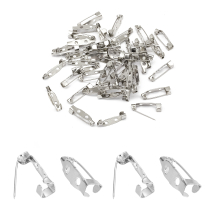 Baza do Broszki Szpilka, Żelazne, Platynowy, 20x5x5mm, 2 Otwory, Otwór 2mm, 1000szt (13WB33167)