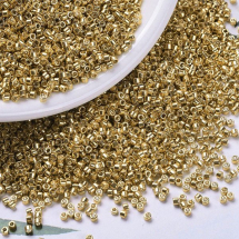 Koraliki Japońskie MIYUKI Delica DB0410 11/0, Galvanized Yellow Gold, 10g~2000szt (13WB33332)