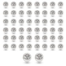 Koraliki Dystansowe, Eco Mosiądz, Okrągłe, Platyna, 3x2.5mm, 50szt (13WB33420)
