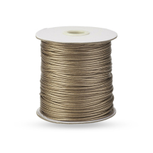 Sznurek Koreański Woskowany Poliester, Beżowy, 1.5mm, 155m/szpula (13WB32738)
