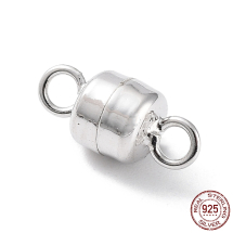 Srebro 925 Rodowane Zapięcie Magnetyczne, Kolumna do Rękodzieła i Biżuterii, 10.5x5x5mm, 1szt (13WB32814)
