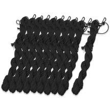 Sznurek Nylonowy Jubilerski do Bransoletek Makramy i Biżuterii, Czarny, 1mm, 24m/wiązka, 10 wiązek (13WB32310)