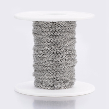 Łańcuszek Splot Kotwiczny Lutowany, Stal Nierdzewna, Ogniwo 2x1.5x0.4mm, 10m/szpula (13WB33216)