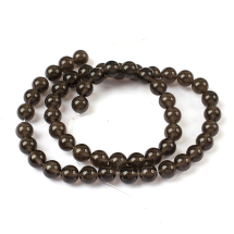 Koraliki Naturalny Lodowy Obsydian Okrągłe Rozmiar: 8mm otwór 1mm około 45szt/37cm/nic (13WB28666)