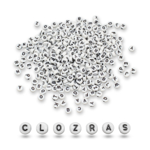 Koraliki Akrylowe, Płasko-Okrągłe, Biały, 7x3mm, około 3500szt/500g (13WB32291)