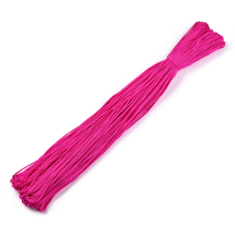 Sznurek Paracord Poliester i Spandex 16 Żylny, do Robienia Bransoletek, Ciemnoróżowy, 2mm, około 100m/wiązka (13WB31896)