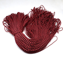 Sznurek Paracord Poliester i Spandex Pasiasty, do Robienia Bransoletek, Ceglasty, 2mm, około 100m/wiązka (13WB31890)