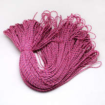 Sznurek Paracord Poliester i Spandex Pasiasty, do Robienia Bransoletek, Fuksja, 2mm, około 100m/wiązka (13WB31893)