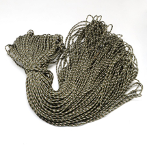Sznurek Paracord Poliester i Spandex, Pasiasty, do Robienia Bransoletek, Ciemnooliwkowy, 2mm, 100m/wiązka (13WB29331)