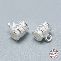 Srebro 925 Bail Uchwyt do Wisiorków, 7.5x6.5x5mm, Otwór 1mm, 2szt (13WB21189)