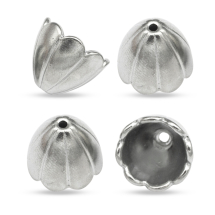 Stożek Nakładki na Koraliki Stop Metalowy 17х16mm Kolor: Platyna 4szt/opakowanie (13WB17181)