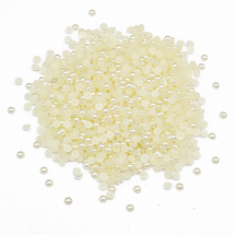 Kaboszony Akrylowe Imitacja Pereł 4x2mm Kolor: Kość Słoniowa, okolo 1000szt/25g (2WB13502)