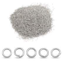 Kółeczka Ogniwka Pojedyncze Otwarte, Żelazne, do Rękodzieła i Biżuterii, Platynowy, 4x0.7mm, 1000g~24000szt (13WB33433)