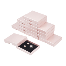 Подарункова Коробочка для Прикрас, поролон всередині, Туманна Троянда, 9х7х1.6см, (УТ100033072)
