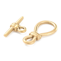 Zapięcie Toggle do Rękodzieła i Biżuterii, Stal Nierdzewna, Złoty, 34х17х4mm, 1szt (13WB34980)