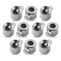 Koraliki Zaciskowe, Stopery, Stal Nierdzewna, Rondel, 3.5-4.2x3x2.5mm, 10szt (13WB34699)