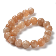 Koraliki Naturalny Kamień Słoneczny, Klasa A+, Kulki, 5.5-6.5mm, 30szt/18cm/sznur (13WB35000)