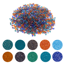 Koraliki Chińskie 12/0, Okrągłe, Mix, 100g (13WB35339)