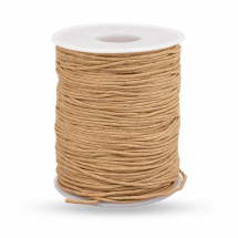 Sznur Woskowany Bawełniany, Jasnobrązowy, 1mm, 90m/szpula (13WB31762)