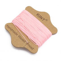 Sznurek Nylonowy Woskowany, Odpowiedni do Zaplatania Bransoletek, Perłowy Róż, 0.65mm, około 20m/ szpula (13WB31868)