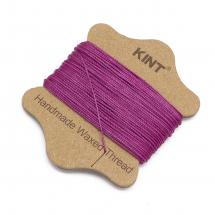 Sznurek Nylonowy Woskowany, Odpowiedni do Zaplatania Bransoletek, Fioletowy, 0.65mm, około 20m/ szpula (13WB31871)