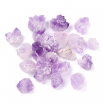 Kamień Naturalny Ametyst, Nieobrobione Samorodki, 15-29x14-25mm, bez Otworu, około 15szt/100g (13WB32114)