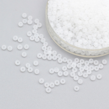 Koraliki 02090 Czeski Preciosa 10/0, Naturalny Nieprzezroczysty NO, Biały, Okrągły 50 g (3WB3652)