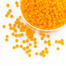 Koraliki 93110 Czeski Preciosa 10/0, Nieprzezroczysty NO, Pomarańczowy, Okrągły, 50g (3WB3654)