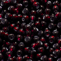 Koraliki 97120 Czeski Preciosa 10/0, Przezroczysty, Czerwony, Okrągły, 50g (3WB3667)