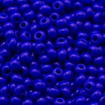 Koraliki 33060 Czeski Preciosa 10/0, Nieprzezroczysty NO, Niebieski, Okrągły, 50g (3WB4958)