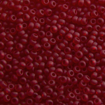 Koraliki 90090 Czeski Preciosa 10/0, Przezroczysty Matowy TM, Czerwony, Okrągły, 50g (3WB4388)