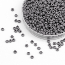 Koraliki Preciosa 31119/43020/10, Nieprzezroczysty NO, Szary, Okrągły, 50g (13WB17596)
