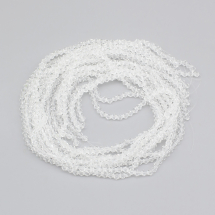 Koraliki Imitacja Austriackiego Kryształu, Szklane, Fasetowane Bicone, Bezbarwne, 4x4mm, 80szt/30cm/nić, 10 nitek (13WB31712)