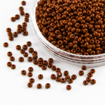 Koraliki 13600 Czeski Preciosa 10/0, Nieprzezroczysty NO, Brązowy, Okrągły, 50 g (3WB2479)