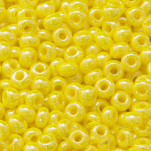 Koraliki 88110 Czeski Preciosa 10/0, Nieprzezroczysty Błyszczący OS, Żółty, Okrągły, 50g (3WB3165)