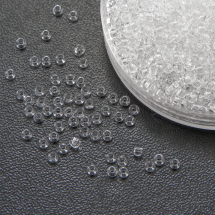 Koraliki 00050 Czeski Preciosa 10/0, Przezroczysty NT, Biały, Okrągły, 50 g (3WB3191)