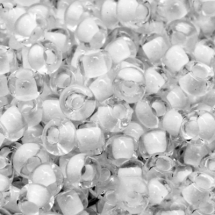 Koraliki 38302 Czeski Preciosa 10/0, Przezroczysty, Biały, Okrągły, 50g (3WB2358)