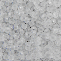 Koraliki 00050 Czeski Preciosa 10/0, Przezroczysty Matowy TM, Biały, Okrągły, 50g (2WB15393)