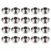 Koraliki Dystansowe, Przekładki, Stal Nierdzewna, Bicone, 6x3mm, 20szt (13WB32217)