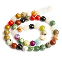 Koraliki Kamienie Naturalne Mieszane, Kula, Mix, 8-8.5mm, 45szt/37cm/sznur (13WB32265)